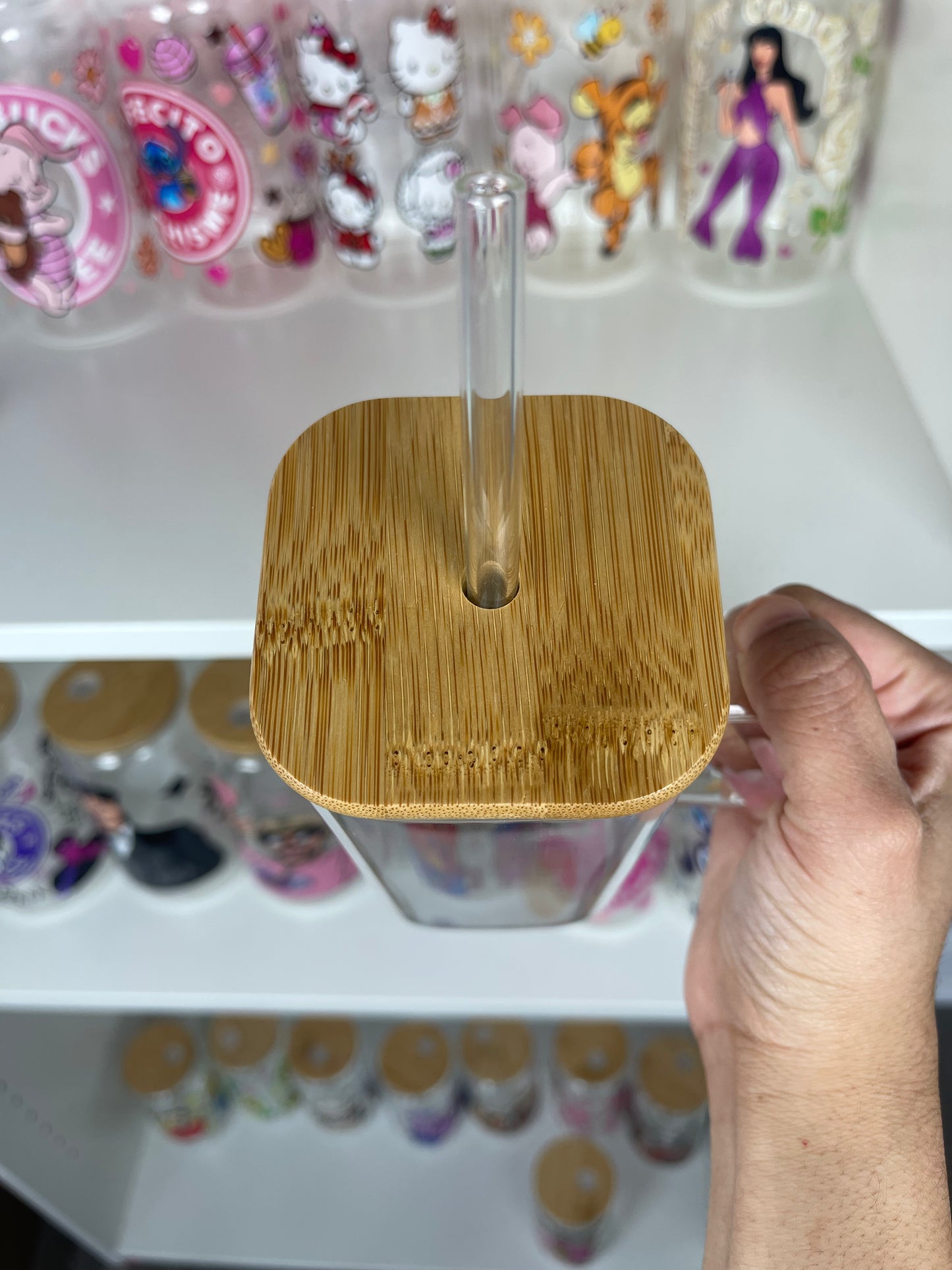 Choose Your 17oz Square Glass Cup