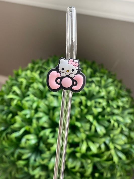 Kitty Straw Charm