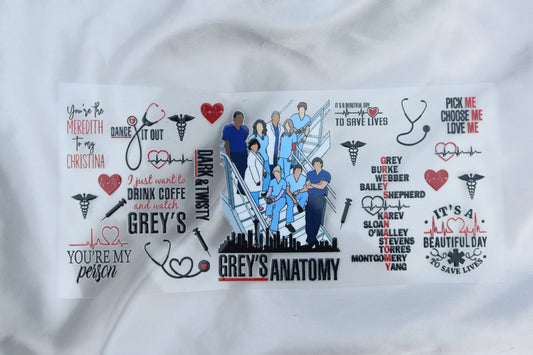 #84 Greys Anatomy UVDTF